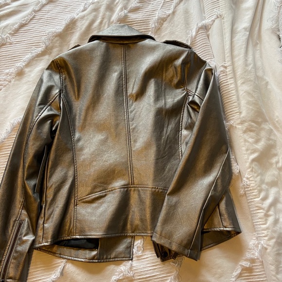 Metallic biker jacket - Picture 3 of 3